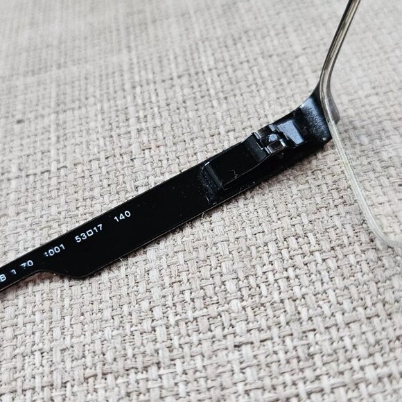 Burberry Eyeglasses Frame Made in ITALY Glasses Half Rim Frame 53[]17 140 Unisex - Picture 9 of 13